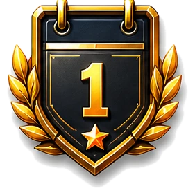 Rank achievement badge