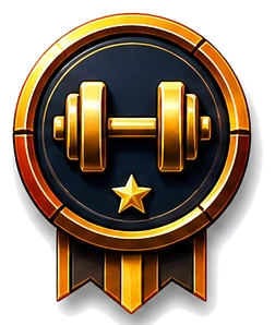 Strength achievement badge